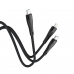 HOCO U102 100W 2 IN 1 CHARGING DATA CABLE (TYPE-C TO TYPE-C+LIGHTNING)