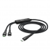 HOCO U102 100W 2 IN 1 CHARGING DATA CABLE (TYPE-C TO TYPE-C+LIGHTNING)