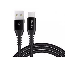BENKS CHIDIAN SERIES CABLE 3A FAST CHARGING CABLE TYPE-C USB CABLE 1.2M - BLACK