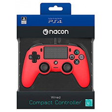 PS4 NACON WIRED COMPACT CONTROLLER RED