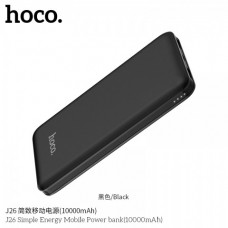 HOCO SIMPLE ENERGY MOBILE POWER BANK 10000MAH J26 (BLACK)