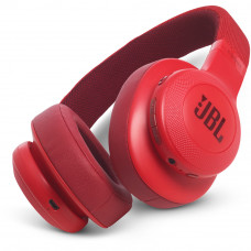 JBL E55 Wireless Over-Ear Headphones-Red