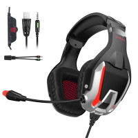 ONIKUMA K12 Gaming Headset (RED)
