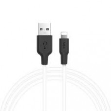 HOCO SILICON CABLE FOR LIGHTNING X21 (BLACK&WHITE)