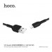 HOCO FLASH CHARGING CABLE FOR LIGHTNING 2M X20 (BLACK)