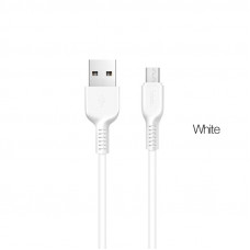 HOCO FLASH CHARGING CABLE FOR MICRO 3M X20 (WHITE)