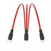 HOCO SILICON CABLE LIGHTNING+MICRO+TYPE-C 120CM X21 (BLACK&RED)