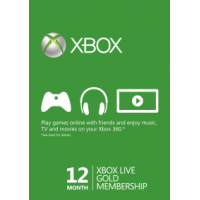 XBOX LIVE GOLD SUBSCRIPTION CARD-12 MONTHS