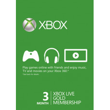 XBOX LIVE GOLD SUBSCRIPTION CARD-3 MONTHS
